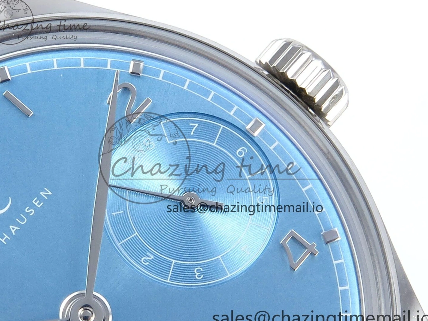 MIROTIME 0306 FashionForward Portugieser Auto IWC0562D APSF 1:1 Best Edition Light Blue Dial on SS Bracelet A 6994